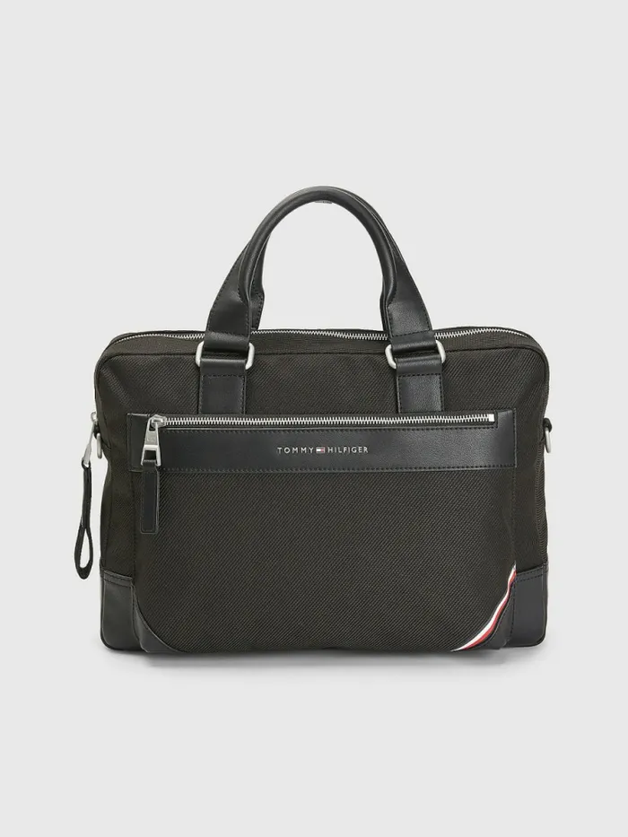 Tommy Hilfiger Slim Laptop Bag Black Mens Bags Online