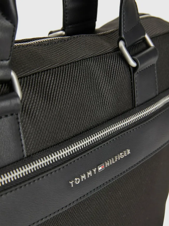 Tommy Hilfiger Slim Laptop Bag Black Mens Bags Online