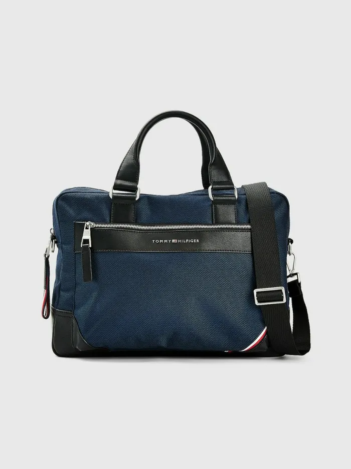 Tommy Hilfiger Slim Laptop Bag Desert Sky Mens Bags Cheap On Sale