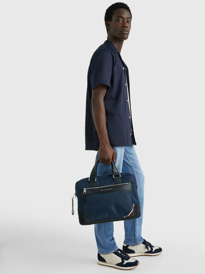 Tommy Hilfiger Slim Laptop Bag Desert Sky Mens Bags Cheap On Sale