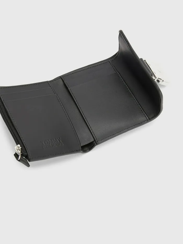 Tommy Hilfiger Small BiColour Flap Wallet Black Womens Wallets and Keyrings For Sale