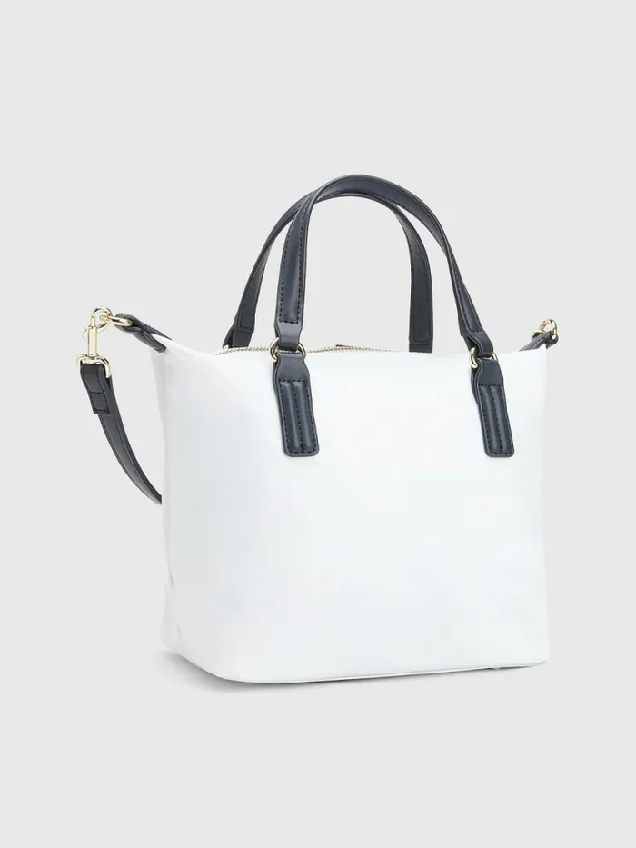 Tommy Hilfiger Small Signature Tote White Corporate Womens Bags On Sale