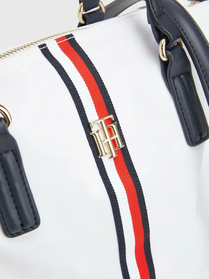 Tommy Hilfiger Small Signature Tote White Corporate Womens Bags On Sale