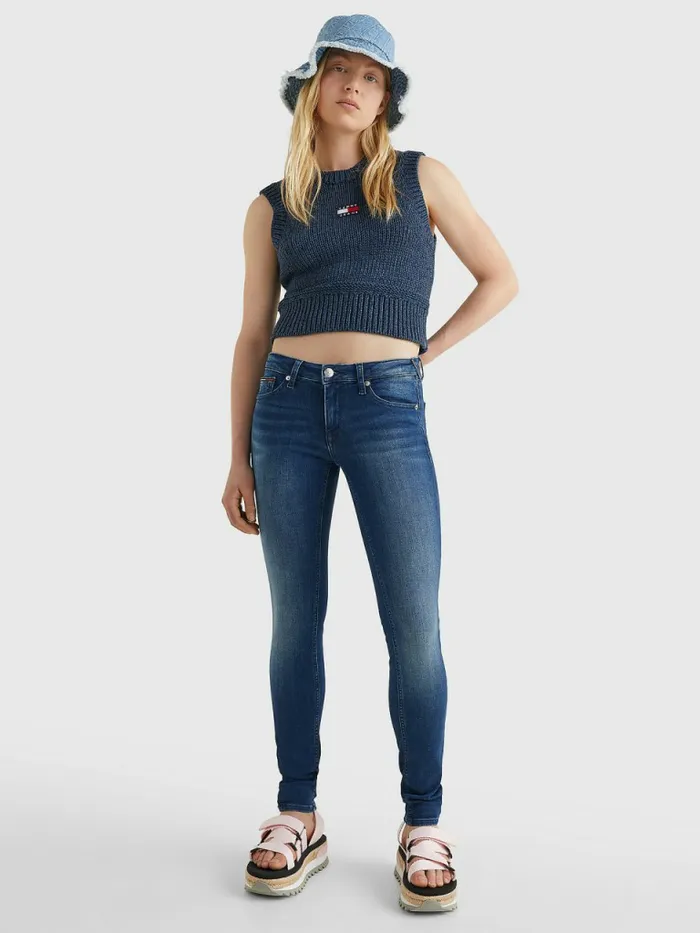 Tommy Hilfiger Sophie Low Rise Skinny Faded Jeans New Niceville Mid Blue Stretch Womens Essentials Gift Ideas
