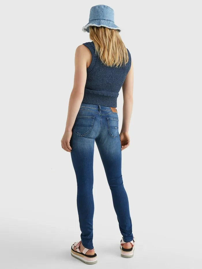 Tommy Hilfiger Sophie Low Rise Skinny Faded Jeans New Niceville Mid Blue Stretch Womens Essentials Gift Ideas