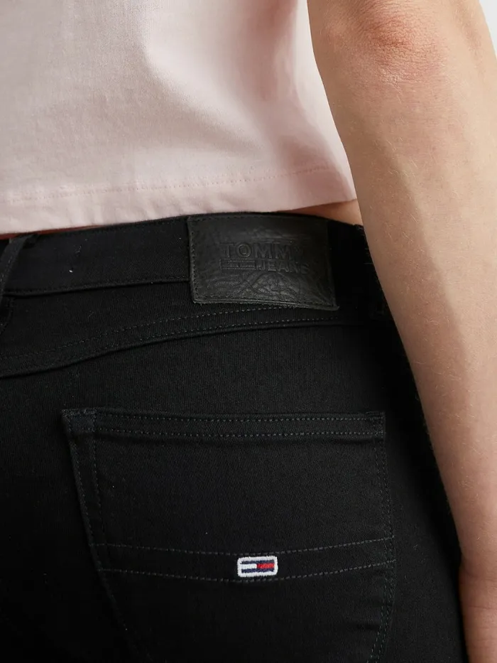 Tommy Hilfiger Sophie Low Rise Skinny Fit Black Jeans Staten Black Stretch Womens Essentials Sale