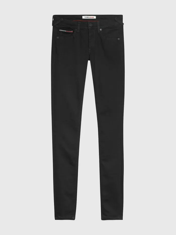 Tommy Hilfiger Sophie Low Rise Skinny Fit Black Jeans Staten Black Stretch Womens Essentials Sale