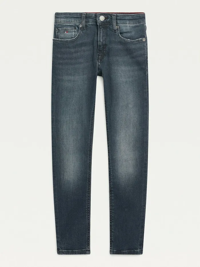 Tommy Hilfiger Spencer Skinny Faded Jeans Ebony Boys Jeans Cheap On Sale