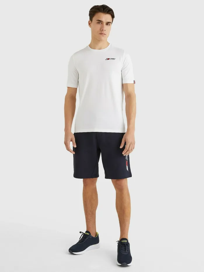 Tommy Hilfiger Sport Essential Logo Training TShirt White Mens TShirts Gift Ideas
