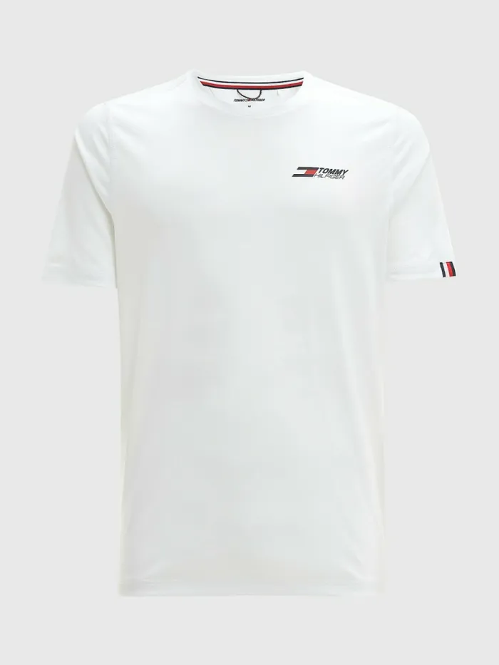 Tommy Hilfiger Sport Essential Logo Training TShirt White Mens TShirts Gift Ideas
