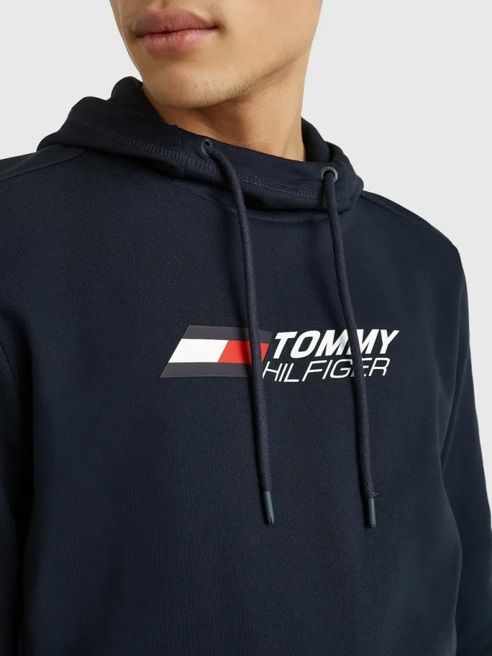 Tommy Hilfiger Sport Essential Organic Cotton Hoody Desert Sky Mens Sweatshirts and Hoodies Popular