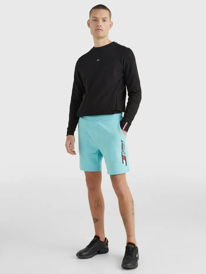 Tommy Hilfiger Sport Essential Organic Cotton Shorts Arctic Aqua Mens Tommy Hilfiger Sport Popular