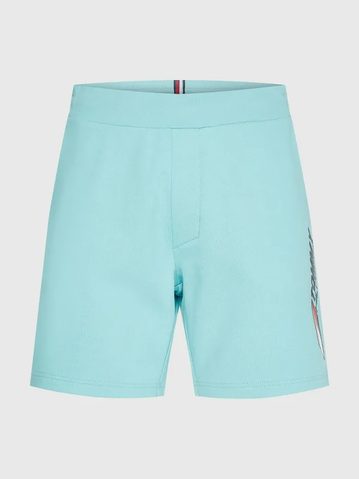 Tommy Hilfiger Sport Essential Organic Cotton Shorts Arctic Aqua Mens Tommy Hilfiger Sport Popular