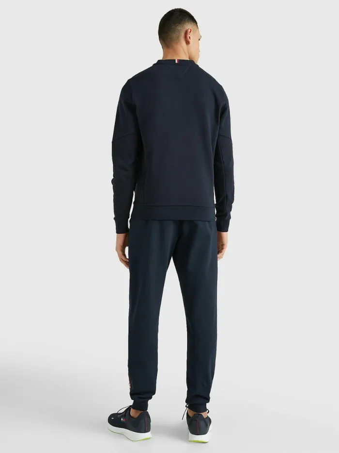 Tommy Hilfiger Sport Essential Organic Cotton Sweatshirt Desert Sky Mens Sweatshirts and Hoodies Fashion