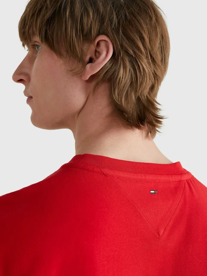 Tommy Hilfiger Sport Essential Th Cool Flag TShirt Primary Red Mens TShirts Online