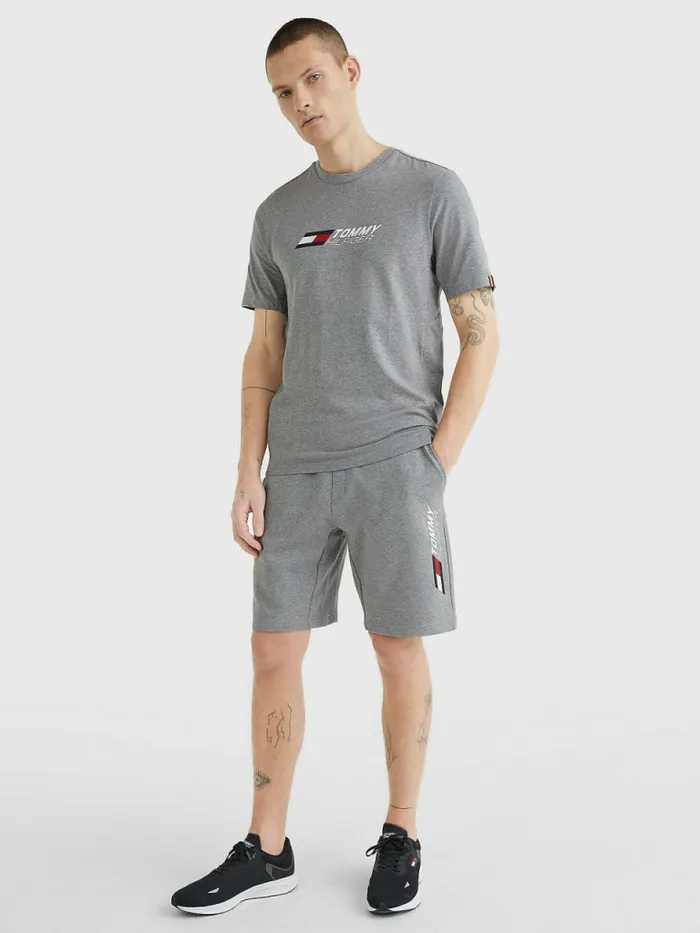 Tommy Hilfiger Sport Essential Th Cool Sweat Shorts Medium Grey Heather Mens Tommy Hilfiger Sport Gift Ideas