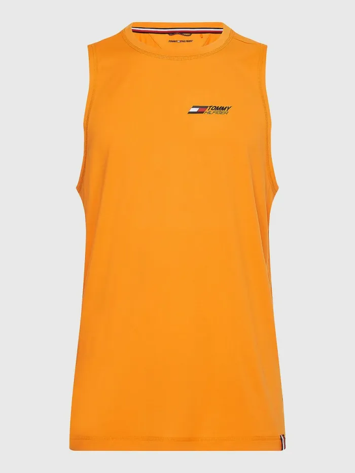 Tommy Hilfiger Sport Essential Training Tank Top Hawaiian Orange Mens Tommy Hilfiger Sport
