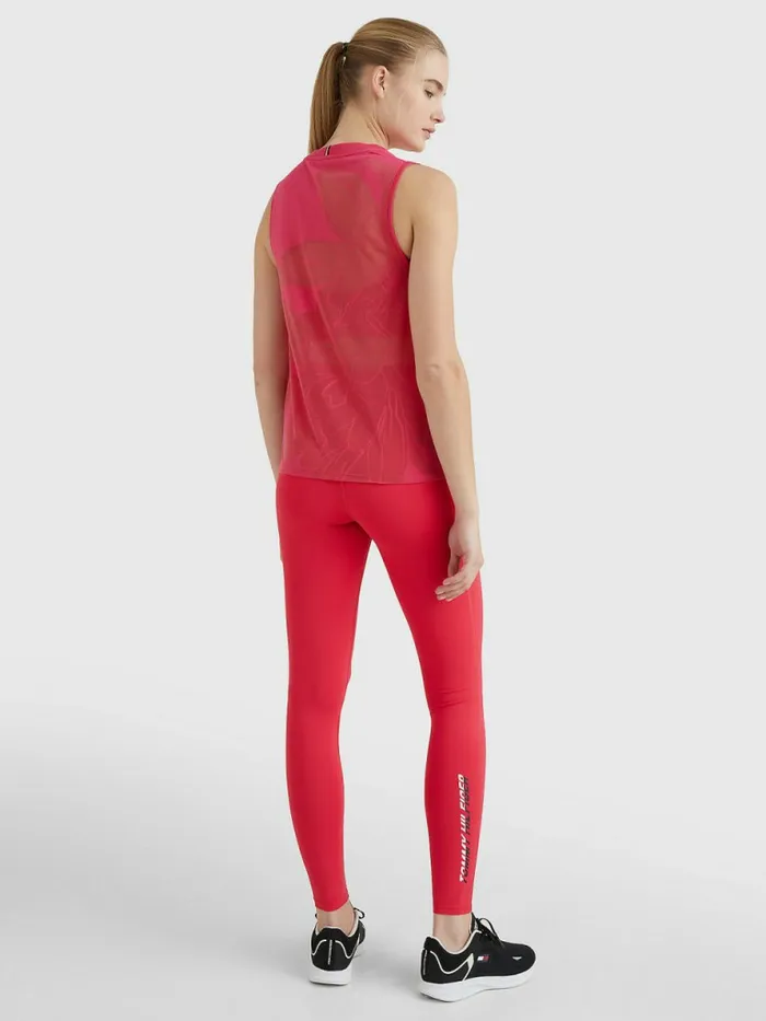 Tommy Hilfiger Sport Floral Relaxed Fit Tank Top Pink Splendor Womens TShirts Cheap On Sale