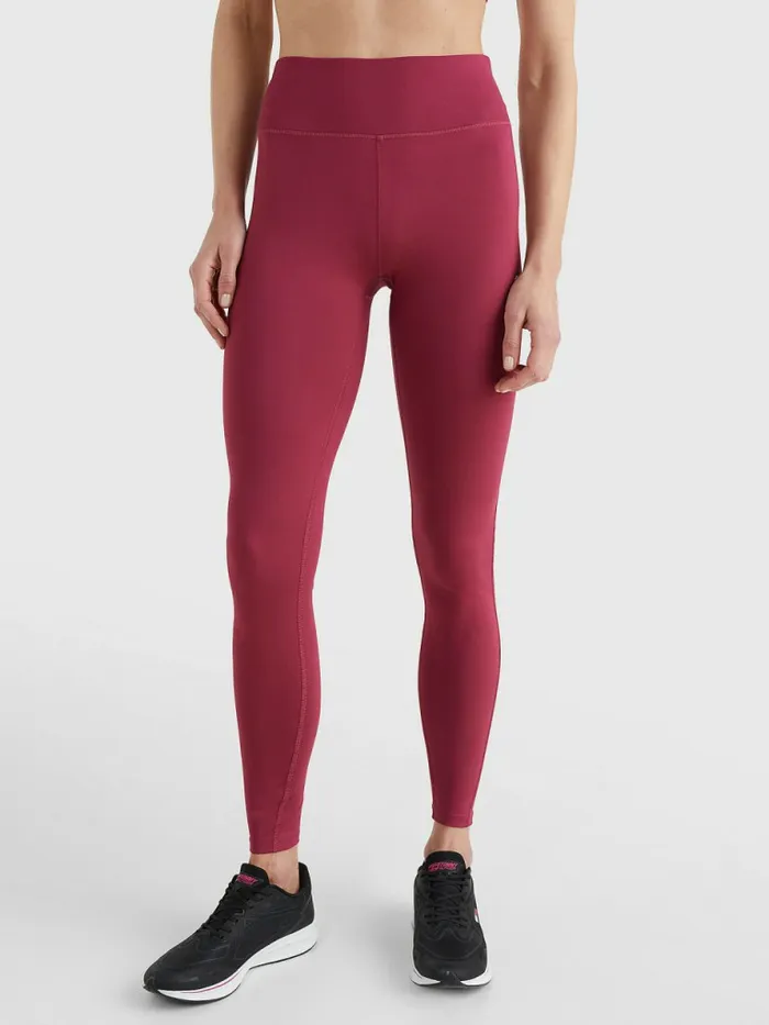 Tommy Hilfiger Sport Full Length Graphic Leggings Crimson Ruby Womens CoOrds