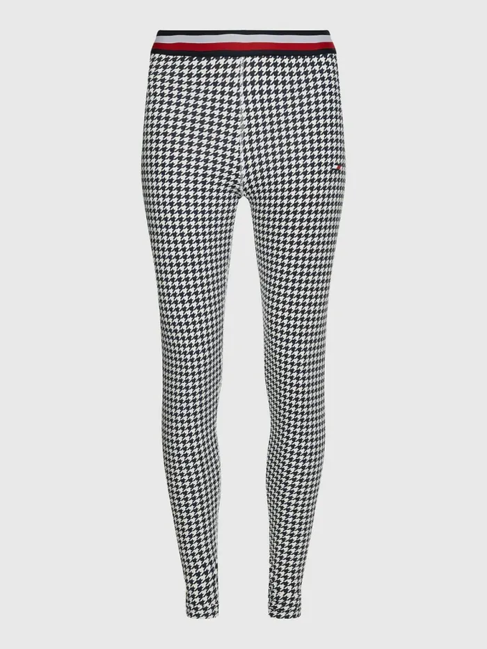 Tommy Hilfiger Sport Full Length Houndstooth Leggings Houndstooth Desert Sky Womens Tommy Hilfiger Sport