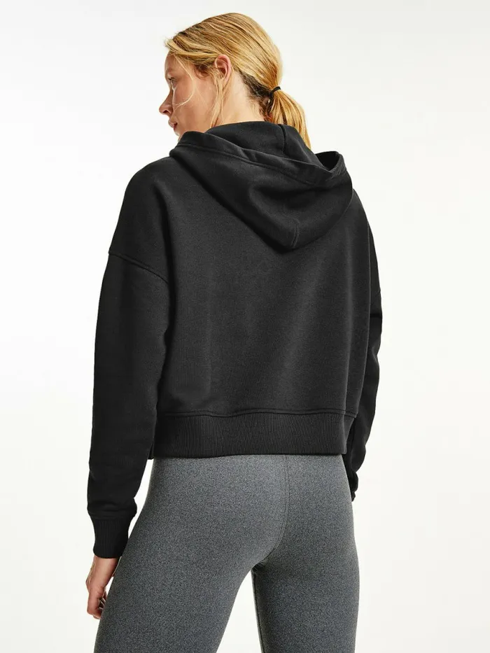Tommy Hilfiger Sport Graphic Hoody Black Womens Sweatshirts and Hoodies For Sale