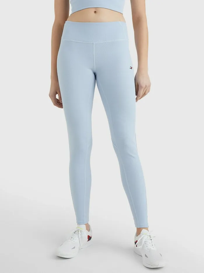 Tommy Hilfiger Sport High Rise Full Length Leggings Breezy Blue Womens CoOrds
