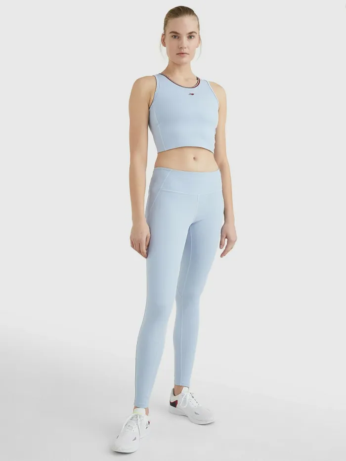 Tommy Hilfiger Sport High Rise Full Length Leggings Breezy Blue Womens CoOrds