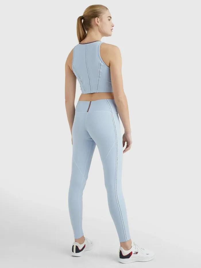 Tommy Hilfiger Sport High Rise Full Length Leggings Breezy Blue Womens CoOrds