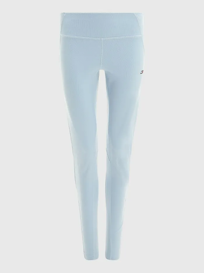 Tommy Hilfiger Sport High Rise Full Length Leggings Breezy Blue Womens CoOrds