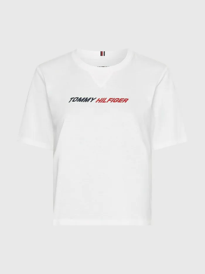 Tommy Hilfiger Sport Moisture Wicking TShirt Th Optic White Womens Tommy Hilfiger Sport