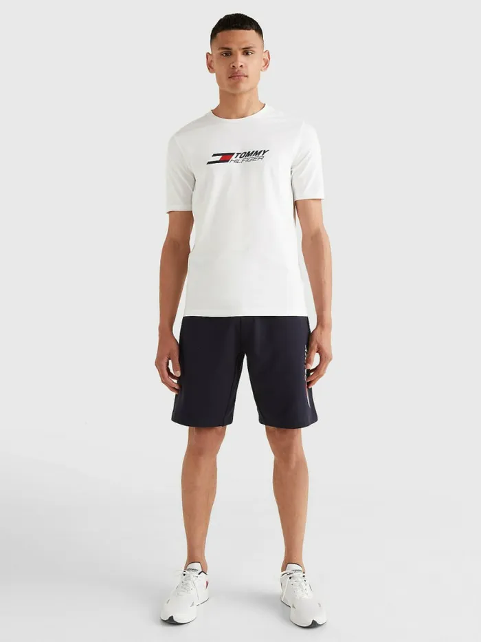 Tommy Hilfiger Sport Organic Cotton Logo TShirt White Mens TShirts Gift 4 You