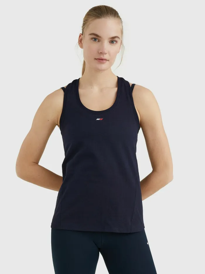 Tommy Hilfiger Sport Organic Cotton Tank Top Desert Sky Womens Tommy Hilfiger Sport Tommy Hilfiger Sport Organic Cotton Tank Top Desert Sky Womens Tommy Hilfiger Sport