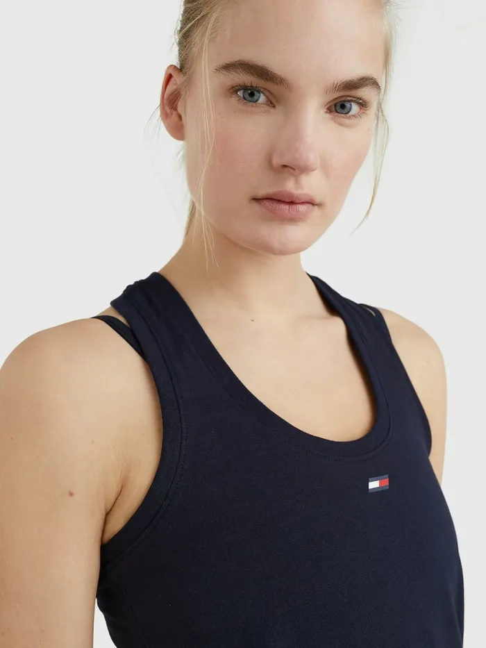 Tommy Hilfiger Sport Organic Cotton Tank Top Desert Sky Womens Tommy Hilfiger Sport