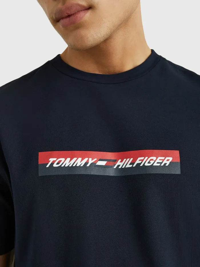 Tommy Hilfiger Sport Organic Jersey TShirt Desert Sky Mens TShirts Online