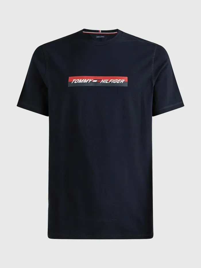 Tommy Hilfiger Sport Organic Jersey TShirt Desert Sky Mens TShirts Online
