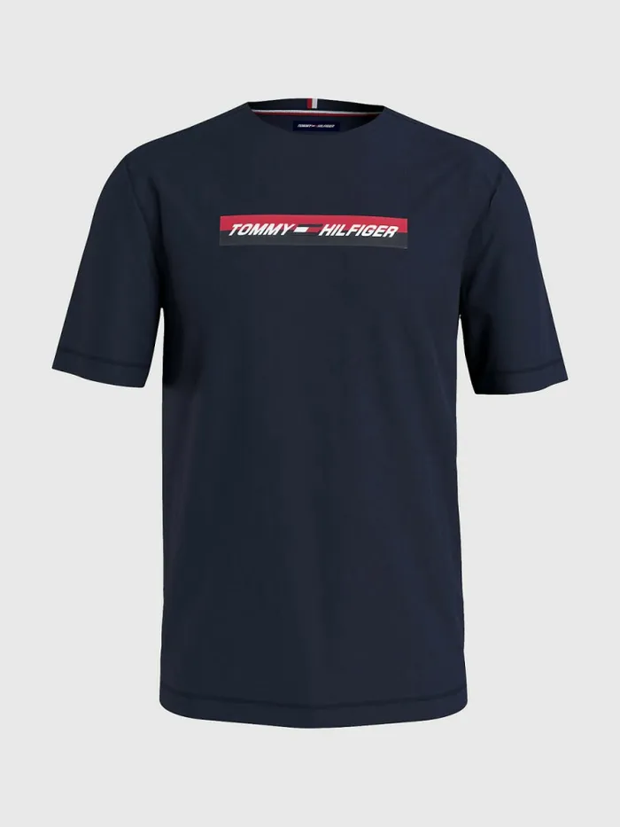 Tommy Hilfiger Sport Organic Jersey TShirt Desert Sky Mens TShirts Online