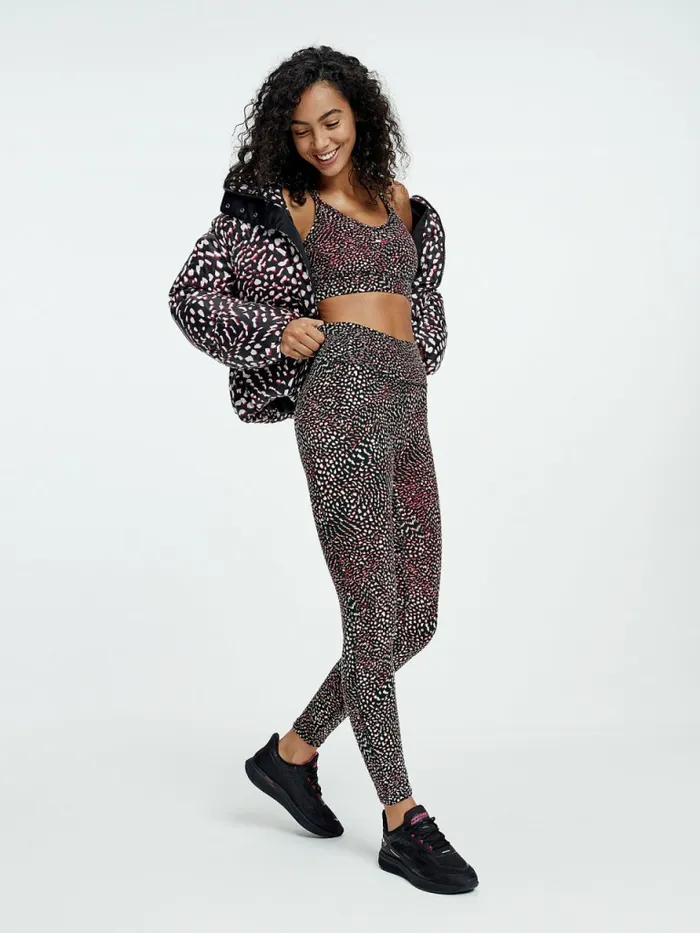 Tommy Hilfiger Sport Print Full Length Leggings Feather All Over Womens CoOrds Tommy Hilfiger Sport Print Full Length Leggings Feather All Over Womens CoOrds