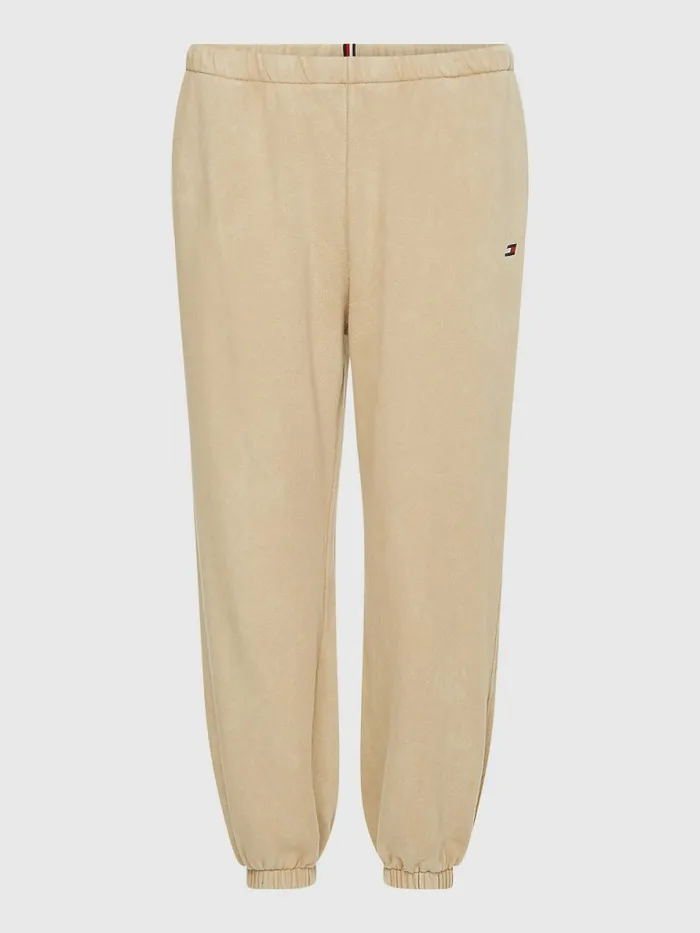 Tommy Hilfiger Sport Relaxed Fit Joggers Beige Womens Trousers