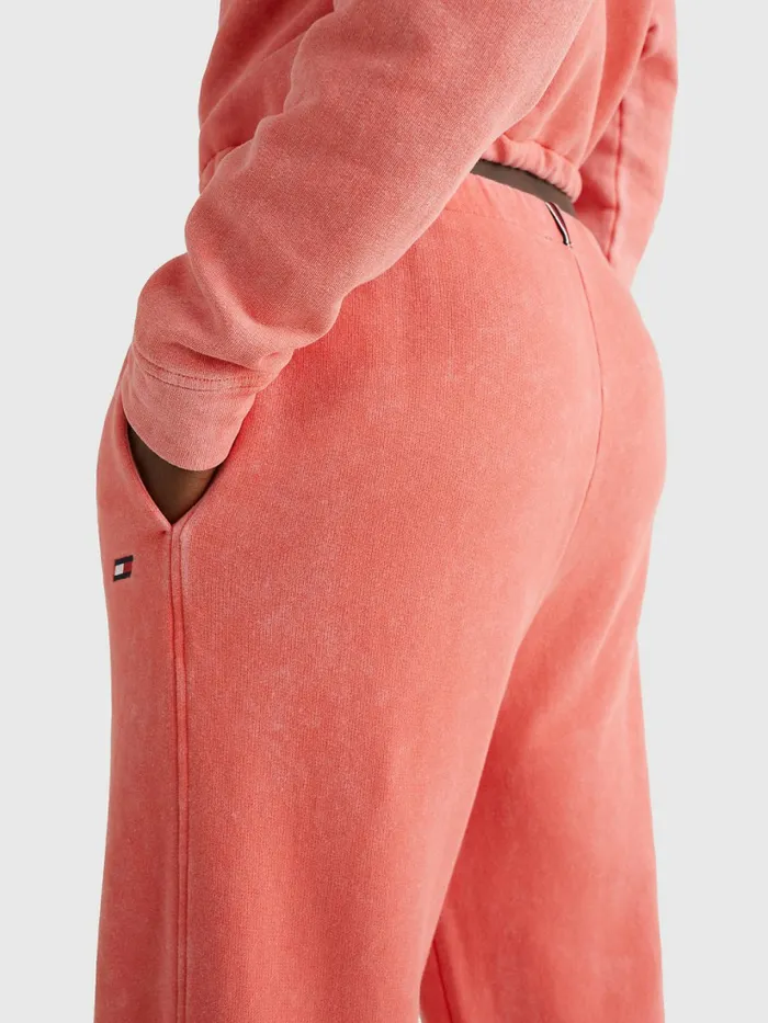 Tommy Hilfiger Sport Relaxed Fit Joggers Crystal Coral Womens Trousers