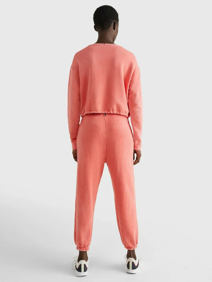 Tommy Hilfiger Sport Relaxed Fit Joggers Crystal Coral Womens Trousers