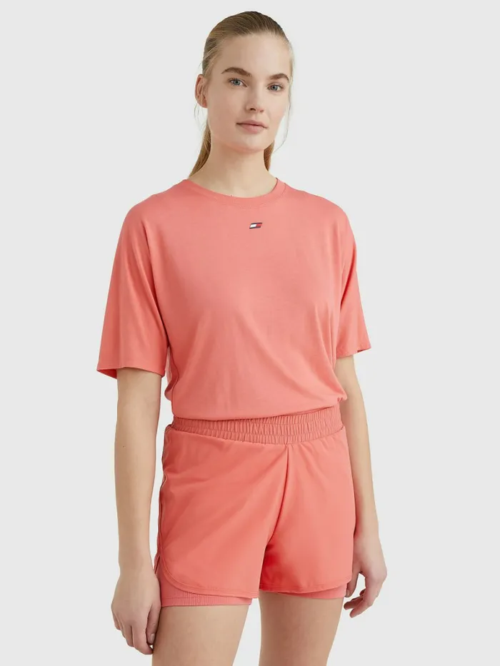 Tommy Hilfiger Sport Relaxed Fit TShirt Crystal Coral Womens Tommy Hilfiger Sport Tommy Hilfiger Sport Relaxed Fit TShirt Crystal Coral Womens Tommy Hilfiger Sport