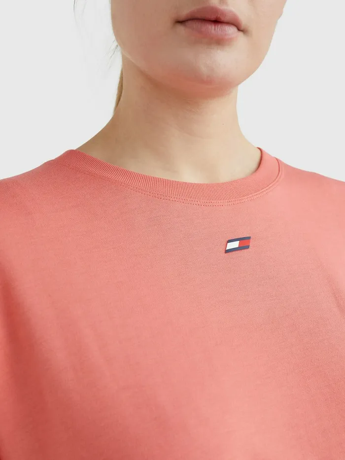 Tommy Hilfiger Sport Relaxed Fit TShirt Crystal Coral Womens Tommy Hilfiger Sport