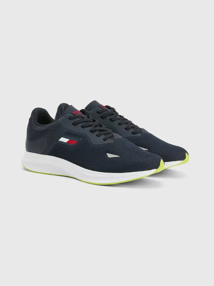 Tommy Hilfiger Sport Runner Mesh Trainers Desert Sky Mens Boots Near Me