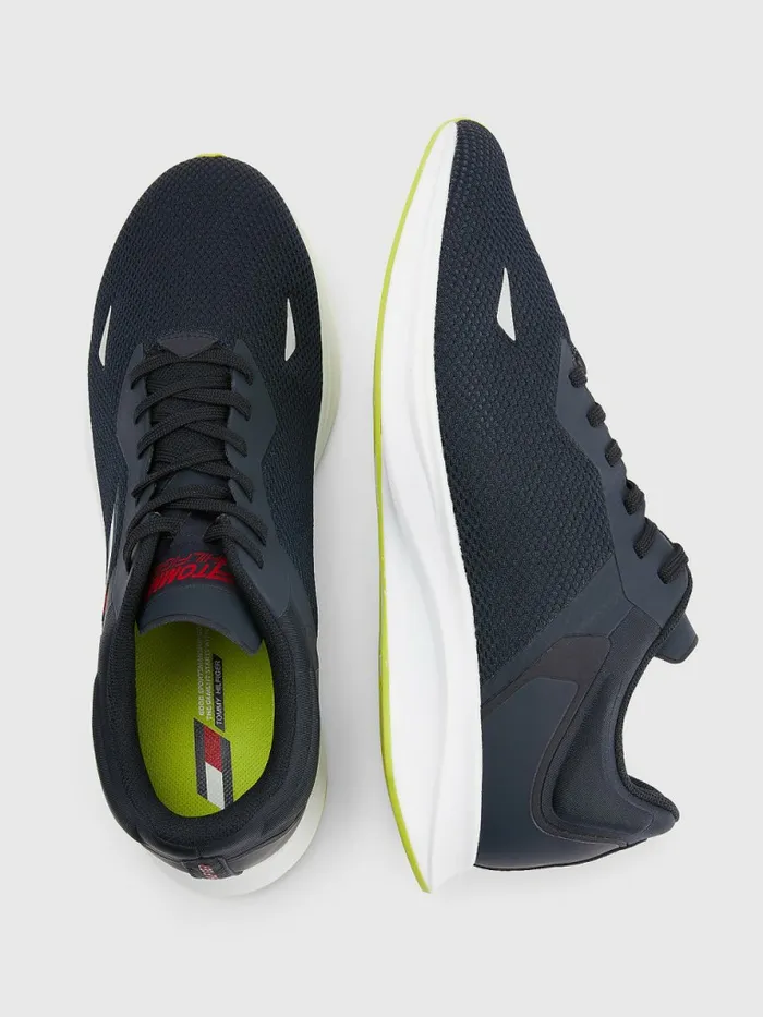 Tommy Hilfiger Sport Runner Mesh Trainers Desert Sky Mens Boots Near Me
