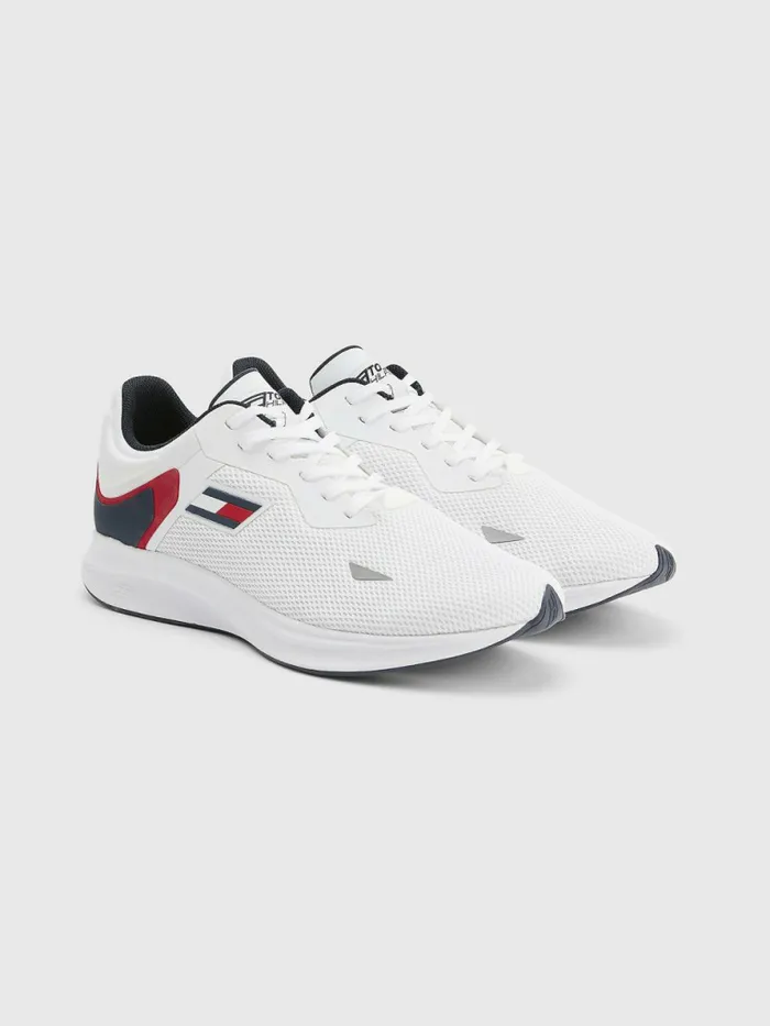 Tommy Hilfiger Sport Runner Mesh Trainers White Mens Sandals Sliders and Flip Flops Fashion Tommy Hilfiger Sport Runner Mesh Trainers White Mens Sandals Sliders and Flip Flops Fashion