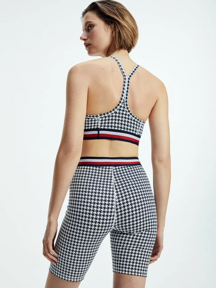 Tommy Hilfiger Sport Signature Houndstooth Check Shorts Houndstooth Desert Sky Womens Tommy Hilfiger Sport On Sale