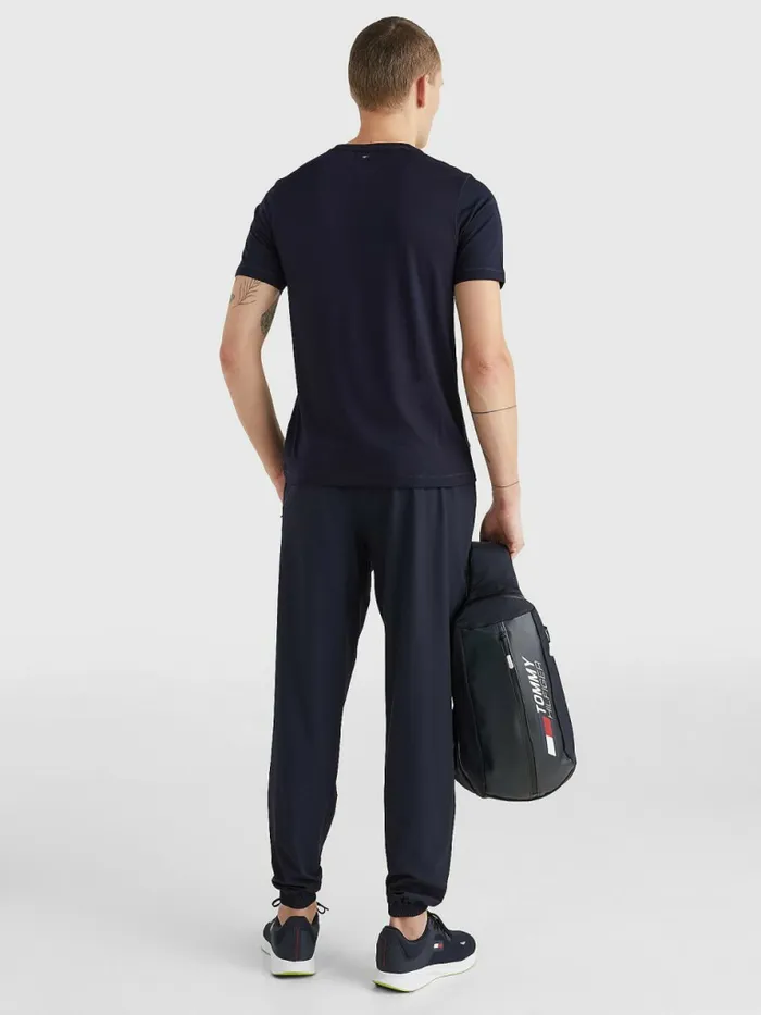 Tommy Hilfiger Sport Slim Fit Logo Training TShirt Desert Sky Mens TShirts Sale