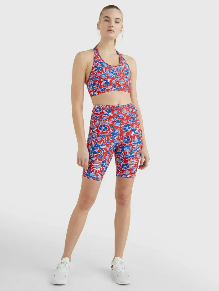 Tommy Hilfiger Sport Stretch Floral Shorts Island Print Womens CoOrds For Sale