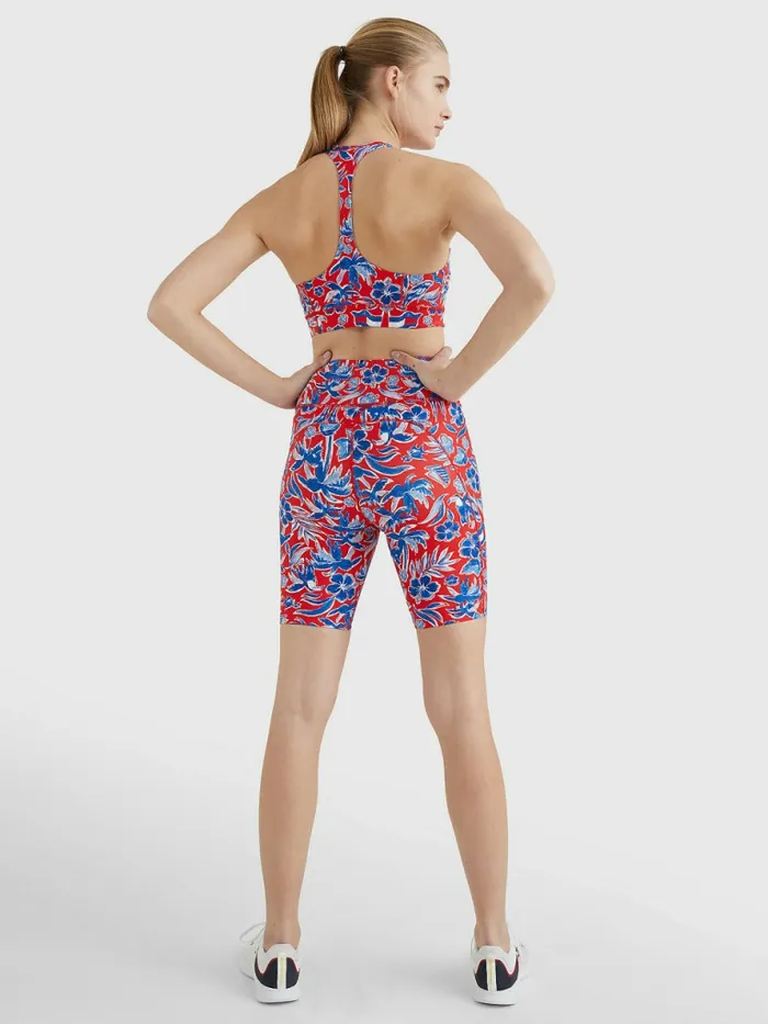 Tommy Hilfiger Sport Stretch Floral Shorts Island Print Womens CoOrds For Sale