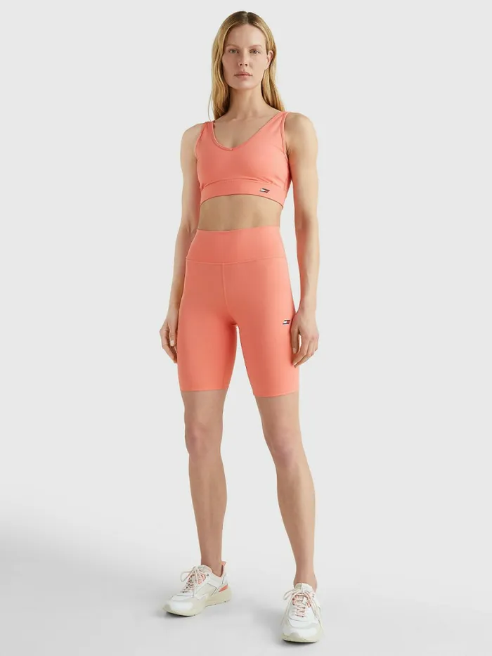 Tommy Hilfiger Sport Stretch Skinny Shorts Coral Blossom Womens Tommy Hilfiger Sport Online